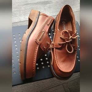 Sperry Ladies Brown Tan Leather Oxford Boat Shoes